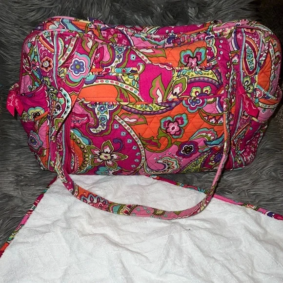 Vera Bradley Bags Vera Bradley Pink Paisley Diaper Bag And